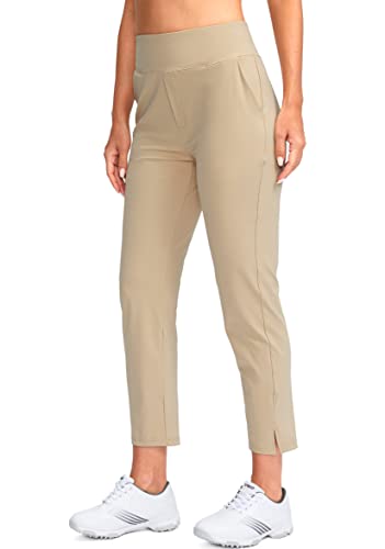 Image of YYV Women's Golf Pants High Waist Stretch Ankle Pants with Pockets