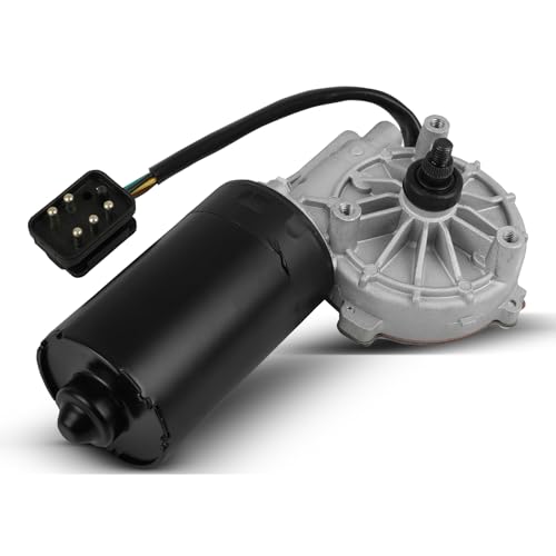 Image of SCITOO Windshield Wiper Motor Fits For 1994-1996 for Mercedes-Benz C220, Replacement OE# 2028205342, 5 - Pin, Front Side | Direct fit for 1995-1997 For Mercedes-Benz For C36 AMG|Replaces OE 2028205342|5 Pins|Fit for Front Wiper Motor Sliver /Black