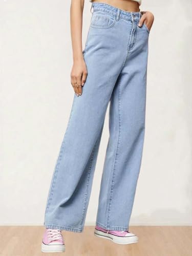 Image of KOTTY Women's Straight Fit High-Rise Stretchable Jeans
