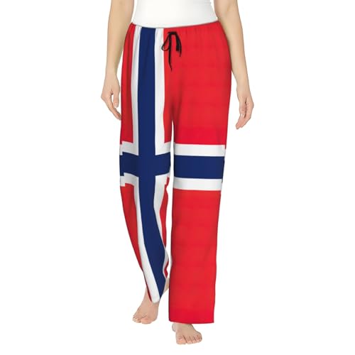 Pantalon de pyjama norvégien pour femme en polyester doux et ample