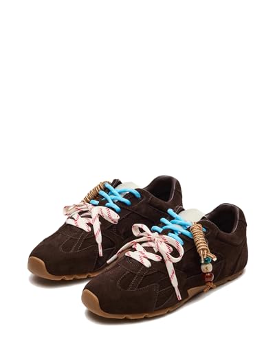 Baskets en daim pour femme style décontracté Wnshonzy