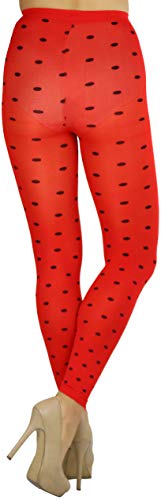 Image of ToBeInStyle Women's Opaque Ankle Long Nylon Footless Fun Tights Pantyhose