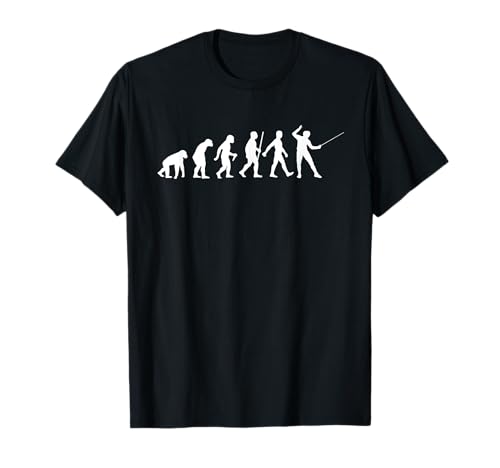 Esgrima fresca para hombres y mujeres Espada Sabre Epee Fencer Evolution Camiseta