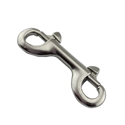 BCOATH Stainless Steel Diving Carabiner Hook Quick Release Double Ended Clip for Pet Chains Outdoor Sports and Scuba Diving Heavy Duty Spring Buckle for Secure Use