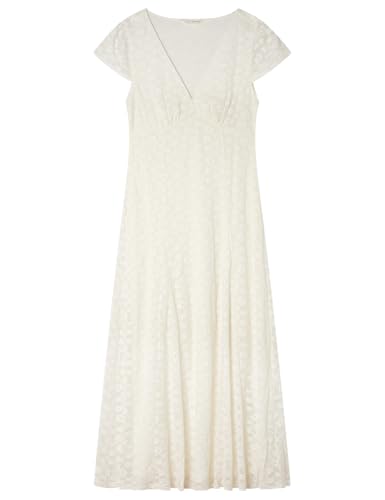 Vestido Midi con Cuello EN V Y Encaje