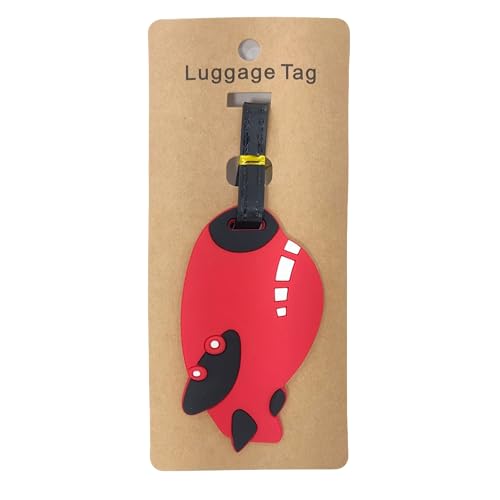 Identificador De Mala De Viagem Tag de Bagagem Avião Férias Etiqueta Silicone Premium (TAG25 Avião V