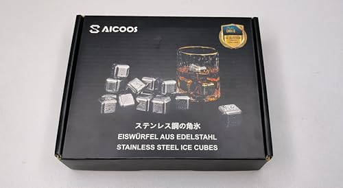 Saicoos 16 Pack Reusable Stainless Steel Ice Cubes For Drinks thumb #8