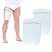 Catheter Leg Bag Holder 2 Count- Fabric Urine Bag Sleeves, Secure Drainage, Adjustable Straps for Men, Women, and Wheelchair Users (L)