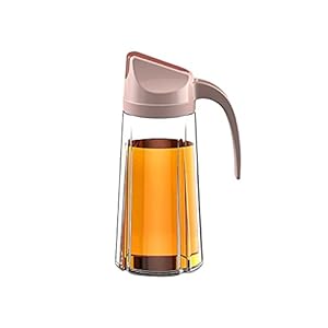 Olie sproeier 25.3 Oz Glass Oil en Azijn Dispenser Fles met roestvrijstalen vet tepel voor huishoudelijke keuken…