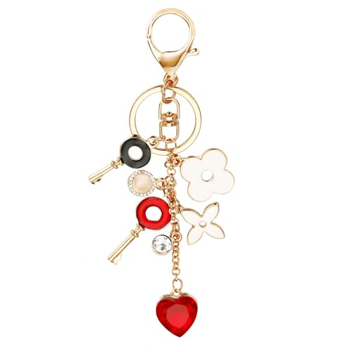 Benust Regali per donne ragazze portachiavi borsa ciondolo, cuore, Taglia unica