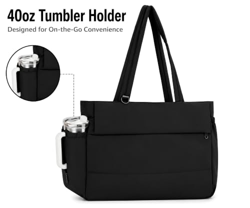 Bolso tipo tote acolchado para mujer para gimnasio miniatura 4