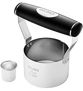 HULISEN 3 inch Biscuit Cutter, Stainless Steel Round Cookies Cutter with Soft Grip Handle, Gift P...