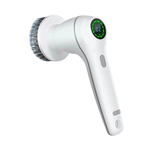 Elektrische Reinigungsbürste, kabellose elektrische Bürste mit 5austauschbaren Bürstenköpfen，elektrischer Dreh-Schrubber geeignet für Badezimmer, Fliesen, Kochfelder und Schuhpflege