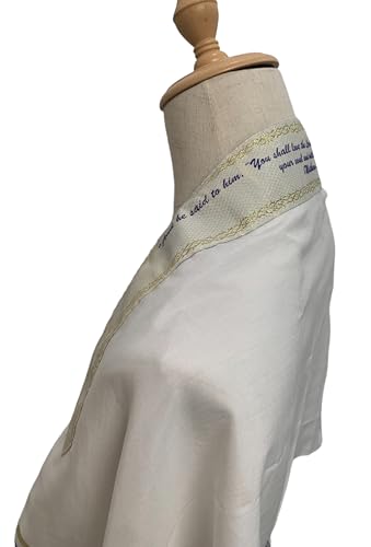 LION OF JUDAH MARKET Messianic New Covenant Prayer Shawl Tallit 72"x22" in Matching Bag Purple4