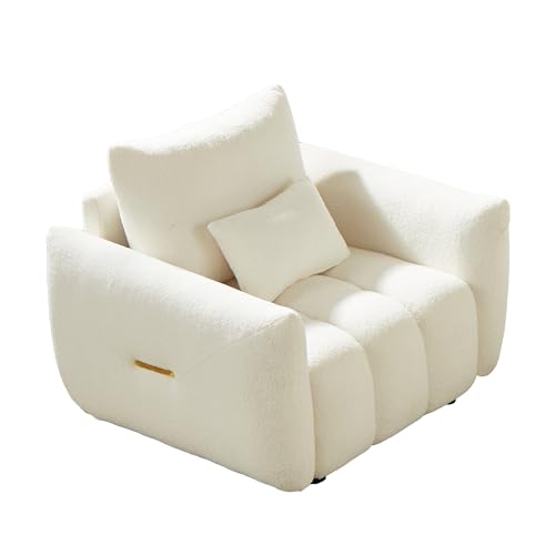 YJSPSSW 35.24'' Teddy Fabric Sofa – Modern Lounge Chair Upholstered