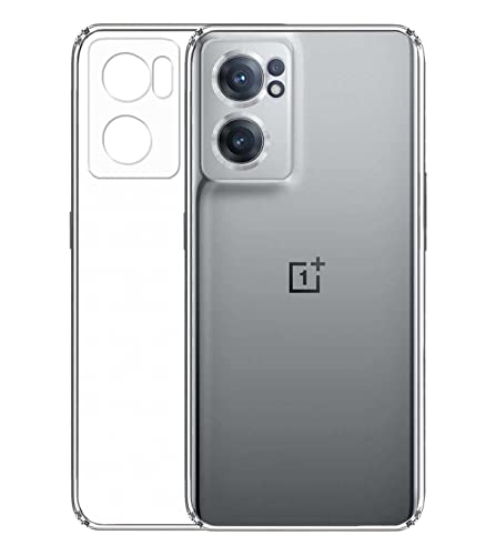 Image of COVERBLACK Transparent Rubber Case Back Cover for OnePlus Nord CE 2 (2nd Gen) - Transparent