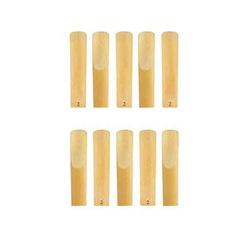Saxophone Parts 10pcs/1pack Sax Reeds Strength 2.0 Alto BE Saxophone Reeds Wind Instrument Accessories