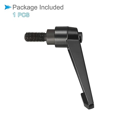 Image of Clamping Lever Handles, M12 x 25mm Male Thread, Adjustable Quick Release Locking Rotating Bolt Knobs Black - (Applications: for Lathe Machinery), 1-Piece