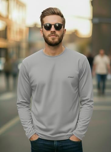 Image of Mack Jonney Men's Black Polyester Dry-Fit Full Sleeve T-Shirt | Stretchable Sports Gym Wear | Lightweight Casual Activewear Tshirt-JMAK-1
