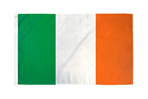 AZ FLAG, Ireland Flag, 3x5 Ft, Satin Irish Banner with Two Metal Grommets, Fade Resistant, Bright Colors, 3' x 5' Feet