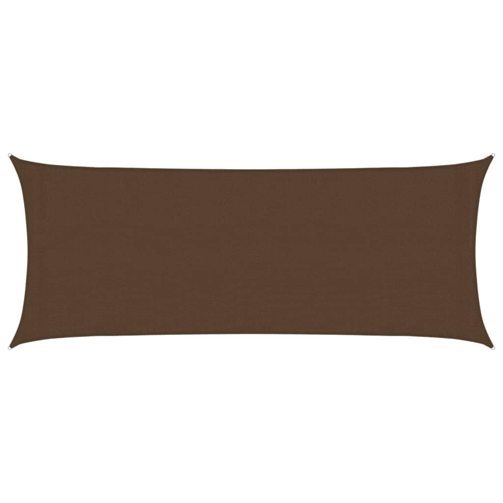 vidaXL Sunshade Sail 160 g/m² Brown 2x5 m HDPE — image 1
