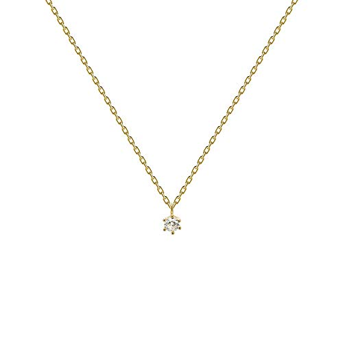 Preisvergleich Produktbild P D PAOLA - NORA-GOLDHALSKETTE - 925er Sterlingsilber 18k-Vergoldung - Damenschmuck