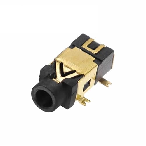 Puerto hembra PJ209 de 2,5 mm con terminal dorado de alta conductividad para audio estéreo