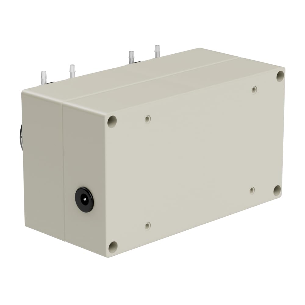 Kamoer NP02-KPK200-B16 Pompe péristaltique multi-tête 12 V avec faible débit 44 ml ~ 190 ml/min (tête unique) Pompe doseuse de liquide à vitesse réglable avec double tête pour laboratoire usine maison