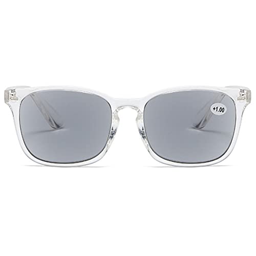 MAGIMODAC Womens Mens Reading Glasses Sunglasses Readers UV400 Protection Transparent 2.0+