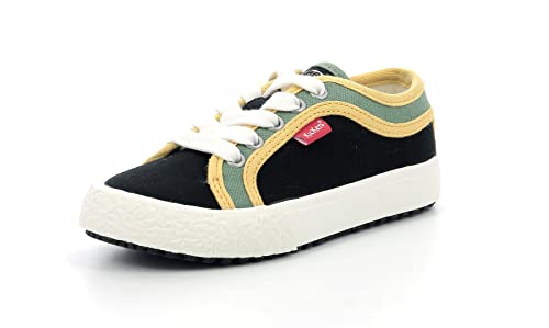 KICKERS GEECK, Zapatillas Unisex niños, Noir Vert, 31 EU