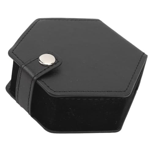 Würfelbox, Aufbewahrungsbox, Tablett, PU-Leder, Schwamm, Multifunktional, Tragbar, für Reisen, Schwarz