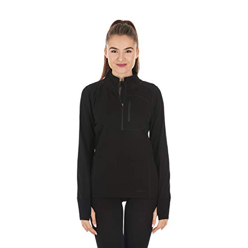 100% Merino Wool Women's Expedition Weight Quarter Zip - Moisture