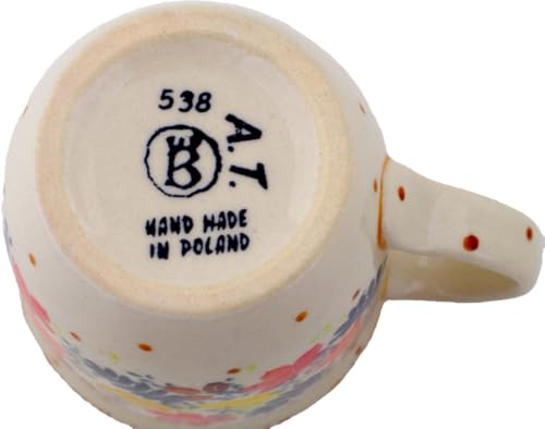 Vaso de cerámica artesanal 12 oz con patrón hojas caídas miniatura 4