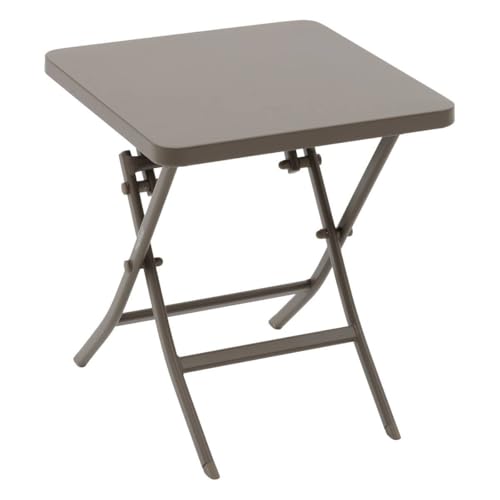 Hespéride - Table d'appoint de Jardin carrée Greensboro café 40 x 40cm en Acier
