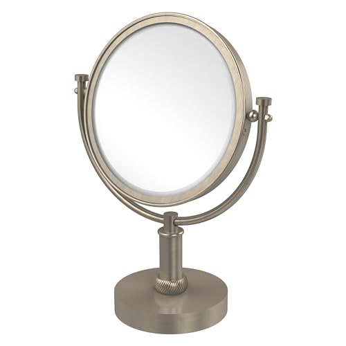Espejo de maquillaje de latón con aumento 3X de 8 pulgadas miniatura 2