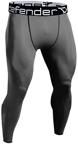 Defender Men\'s Sports Compression Pants Under Jerseys Tights Shorts Fits Hockey GY_XL