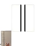 2 Pcs Office Computer Monitor Memo Boards: Acrylic Sticky Note Holders and Message Boards for Desk Accessories, Storage, Home and Office Decor, for Efficient Workspaces and Daily Planning