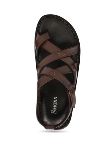 Image of Genuine Leather Slippers | Back Strap Sandals for Men | Lightweight | Comfortable | Cushioned Insole | Formal & Casual Wear