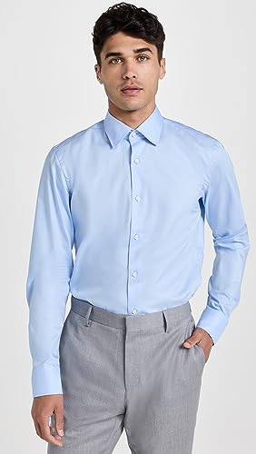 BOSS Men's Slim Fit Easy Iron Cotton Poplin Dress Shirt2