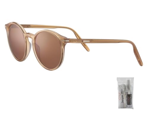 Serengeti Leonora Round Sunglasses For Women +BUNDLE with ACCESSORY EYEWEAR KIT2