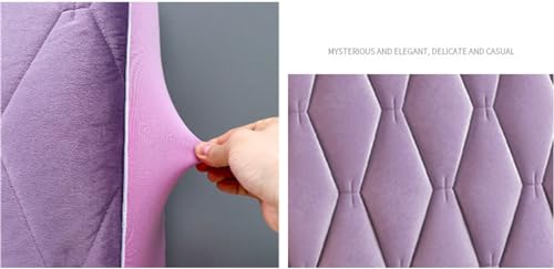 Housse de tête de lit en velours anti-poussière lavable pour lit