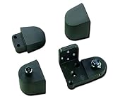 US Aluminum Style Storefront Door Pivot Hinge Set in Duronotic Finish - Choose Handing (Left Hand)
