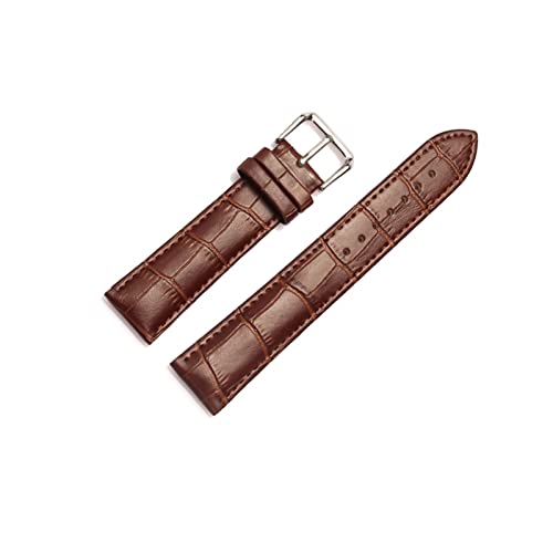 Bracelet de montre en cuir pour hommes cadeau élégant marron 16mm