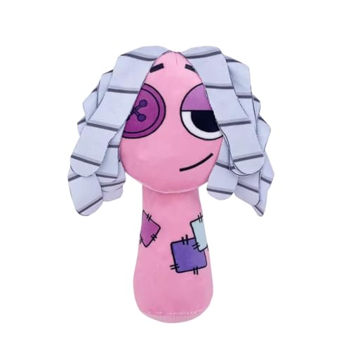Image of White Black Hair Sprunki Plush Toys