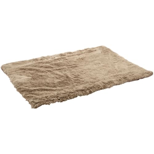 HUNTER Astana Hundedecke, Wendedecke mit weichem Plüschbesatz, Karo-Muster, 120 x 80 cm, rot