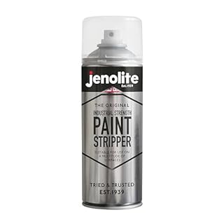 JENOLITE Industrial Strength Paint Stripper Aerosol | Non-Drip Gel Formula | 400ml | Paint Remover and Varnish Stripper | Paint Stripper for Metal, Wood, Brick, Concrete