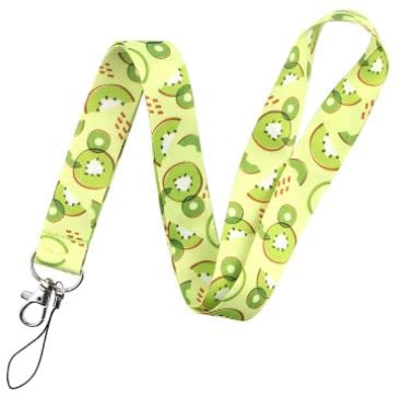 KIWI Colgante para llaves, Llaveros de cuello, Cinta para llaves, Landyard llaves para profesora, enfermera, medico (Kiwi)