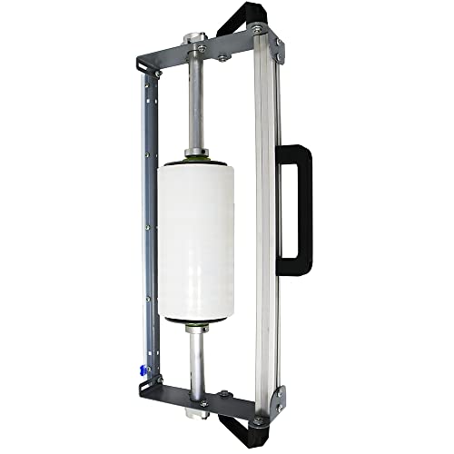 TECHTONGDA Hand-held Stretch Film Dispenser Roll Stretch Film Baler Manual Packing Machine with Cutter