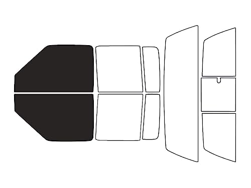 Rvinyl Window Tint Kit Compatible with GMC Sonoma 2001-2004 (4 Door) - Front Precut Kit - 20%