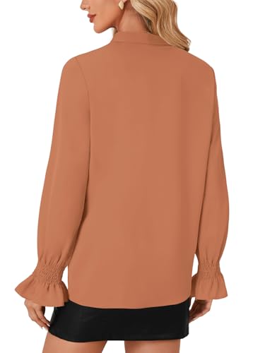 Image of LYANER Women's Bow Tie Neck Business Work Blouse
